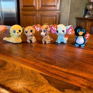NWT Ty Beanie Boos Minis Glitter Eyes